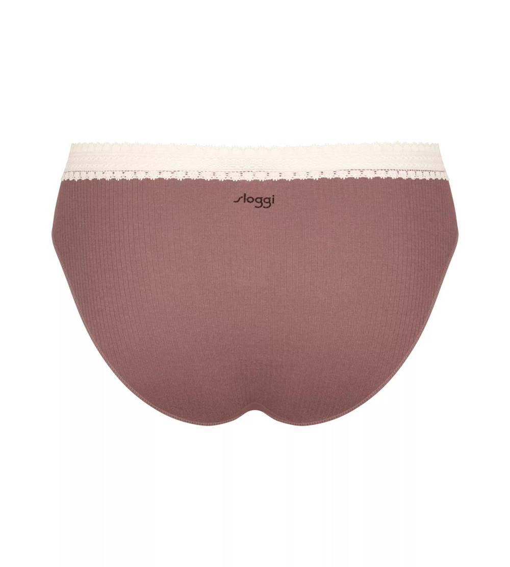 Sloggi Go Ribbed Tai Brief Brown - Light Combination | 05974-JKBS