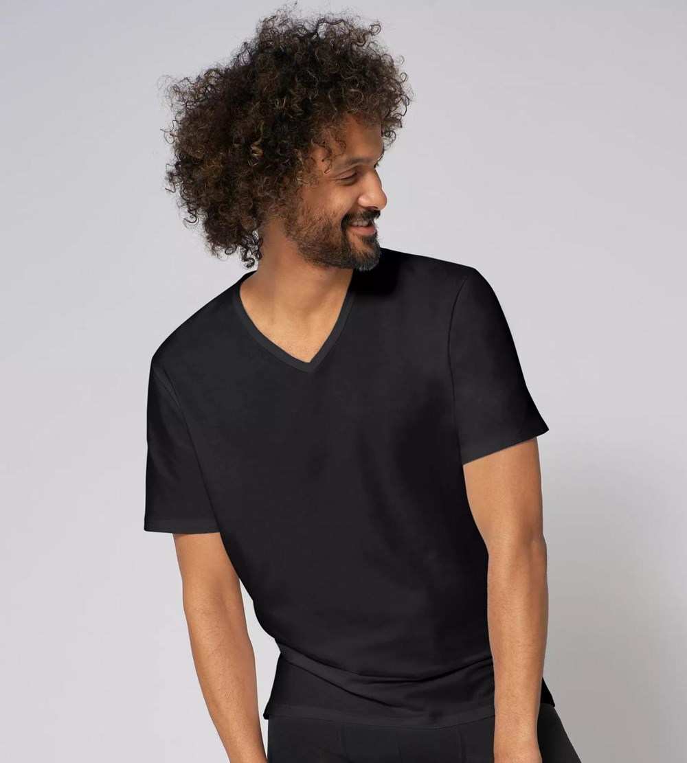 Sloggi Go Shirt Vest Tank Top Black | 12435-AKPF