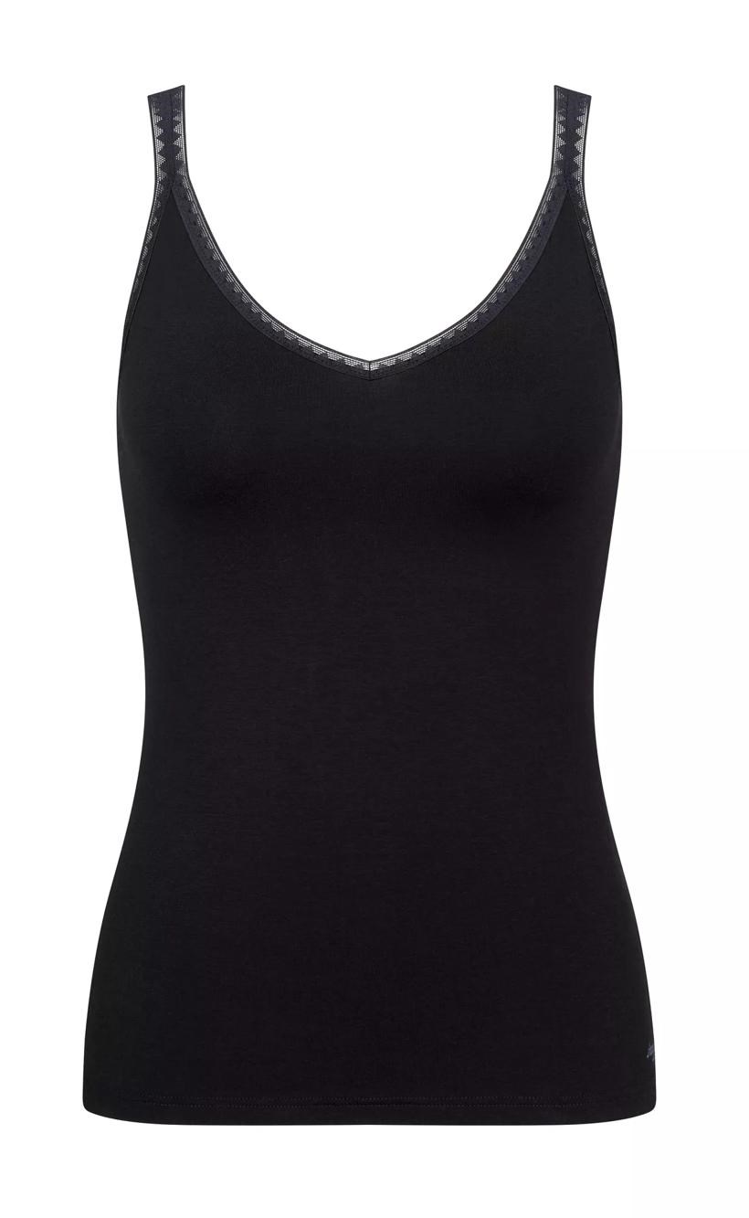 Sloggi Go Top With Spaghetti Straps Black | 21085-JMEB