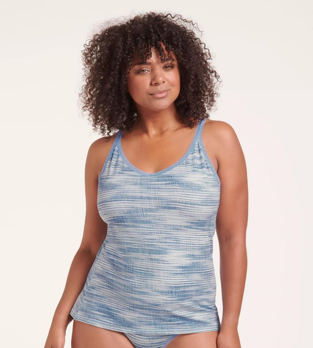 Sloggi Go Top With Spaghetti Straps Blue - Dark Combination | 04681-AHUX