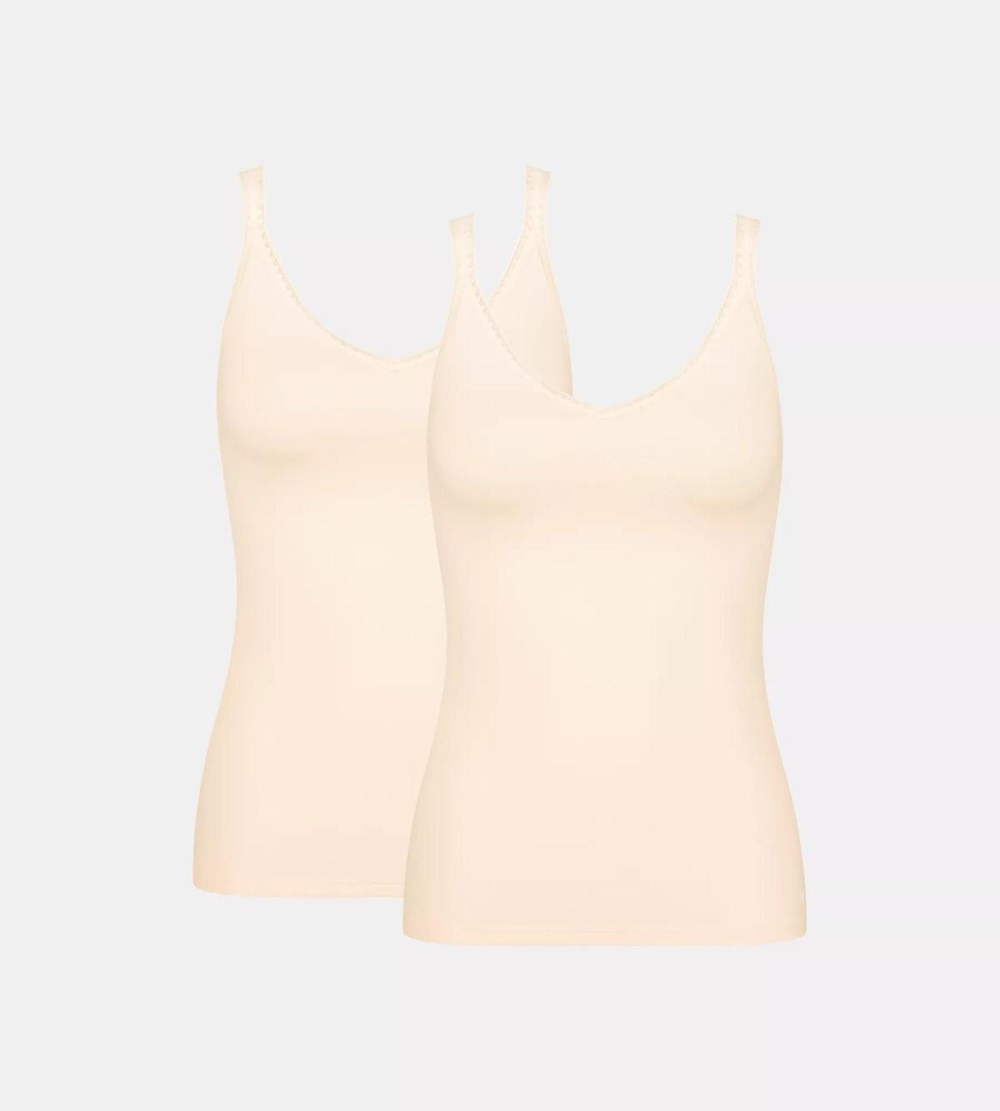 Sloggi Go Top With Spaghetti Straps Fresh powder | 14293-EJRQ