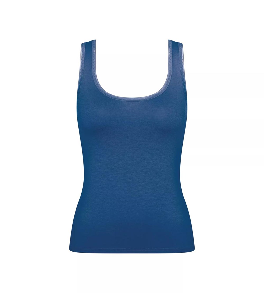 Sloggi Go Vest Tank Top Blue - Dark Combination | 83654-UYGT