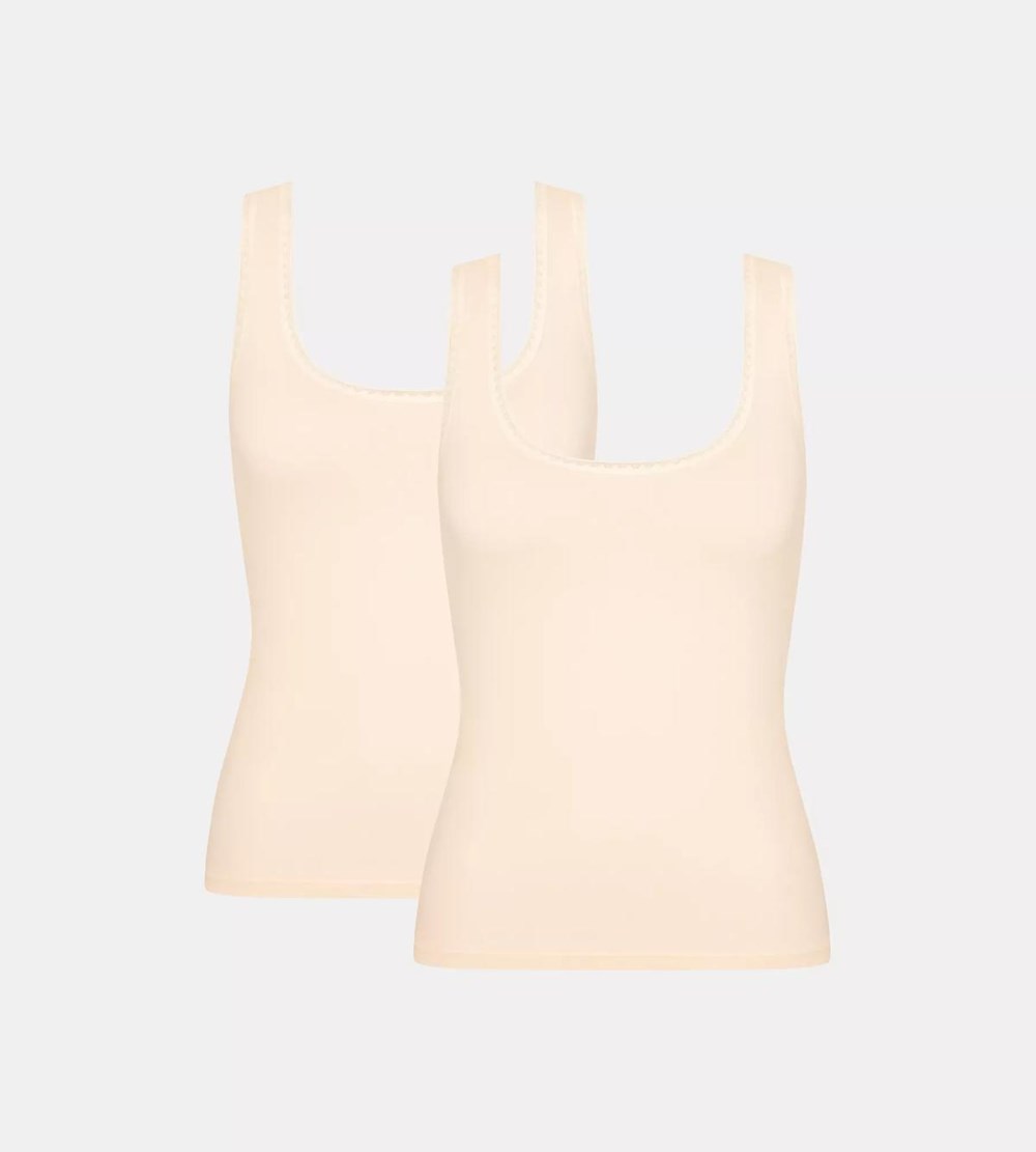 Sloggi Go Vest Tank Top Fresh powder | 91632-TPNY