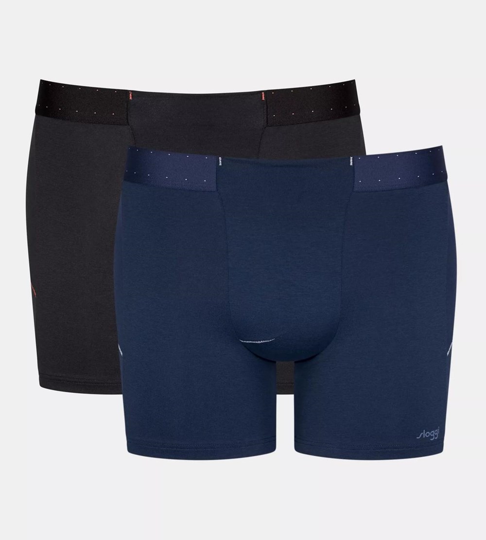 Sloggi Made Shorts Blue Black | 79853-PGRB