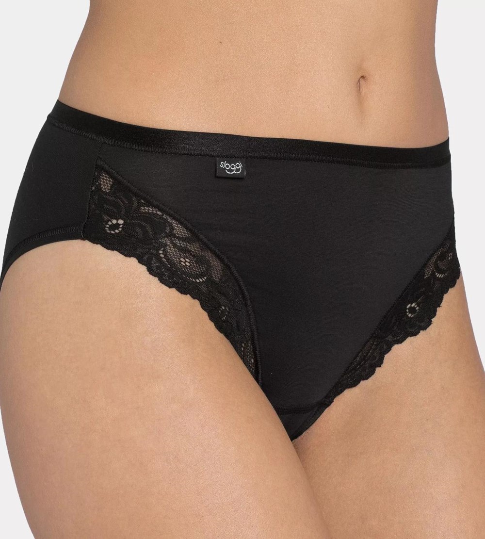 Sloggi Romance Tai Brief Black | 54087-IFWB