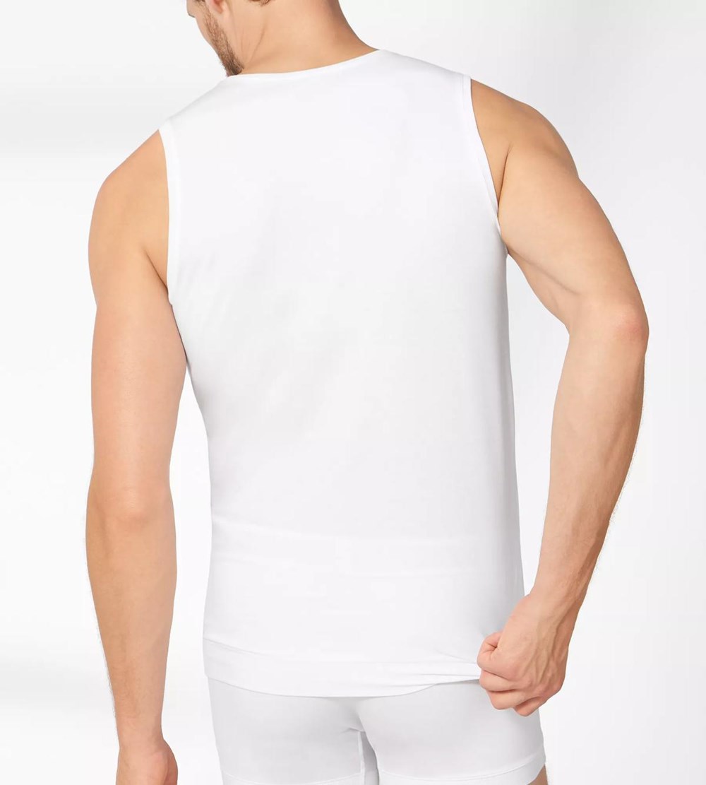 Sloggi S By Ever Fresh Signature Vest Tank Top White | 48972-IFHC