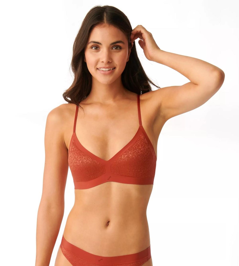 Sloggi S By Superb Padded Bra Haute Orange | 46285-LECI