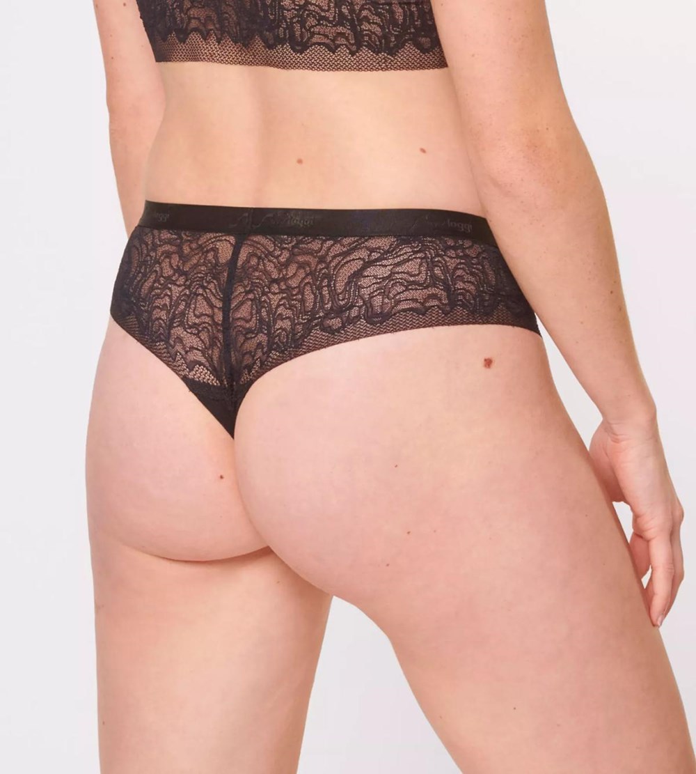 Sloggi S Shadow Brazilian Brief Black | 34752-AVIS