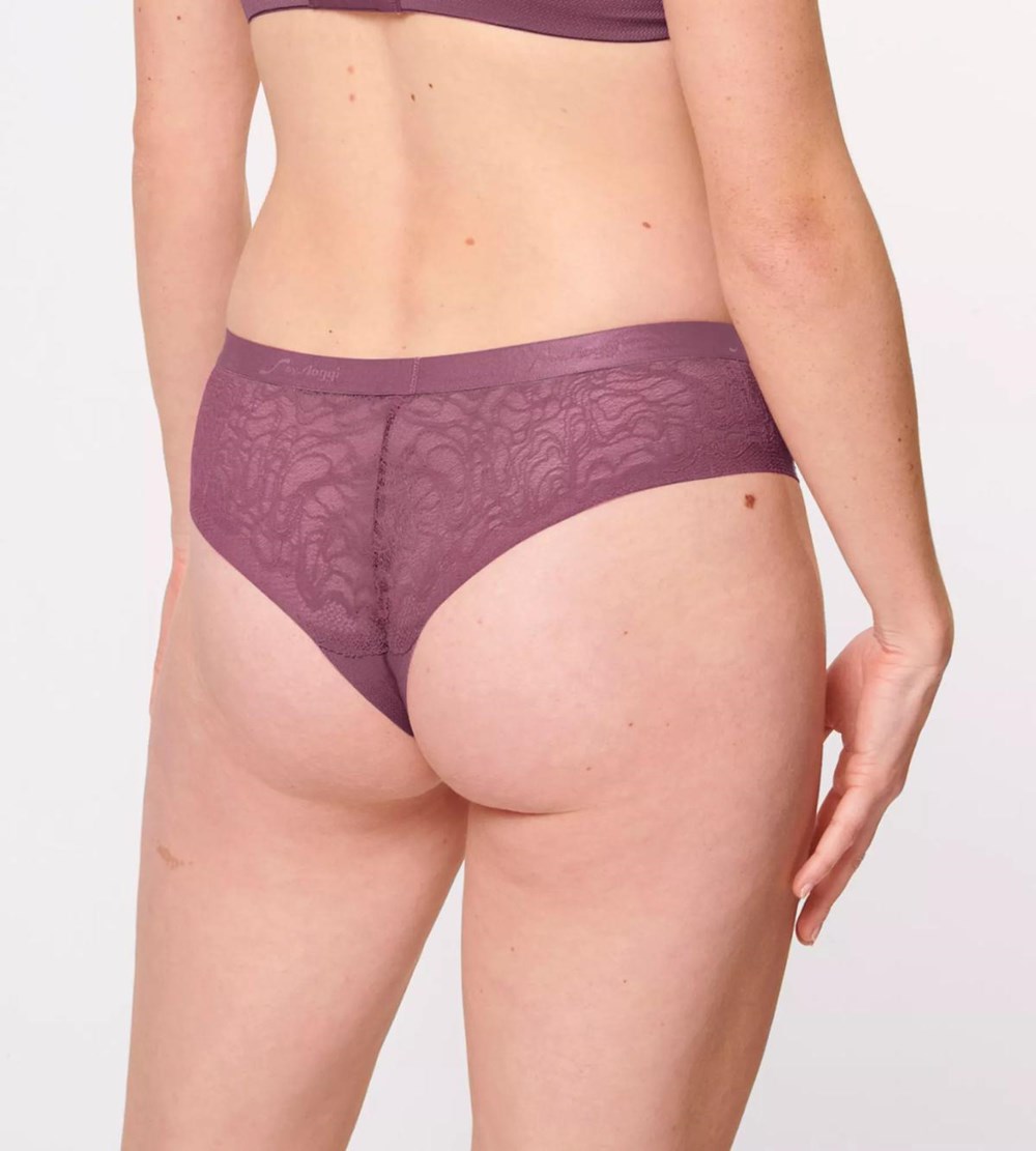 Sloggi S Shadow Brazilian Brief Lila Clover | 63908-ENUW