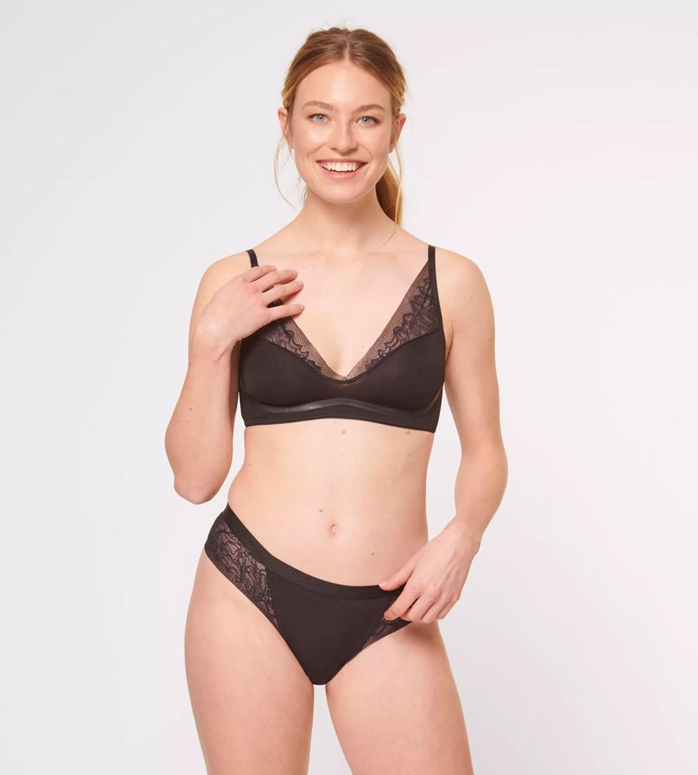 Sloggi S Shadow Padded Bra Black | 71326-UWLE