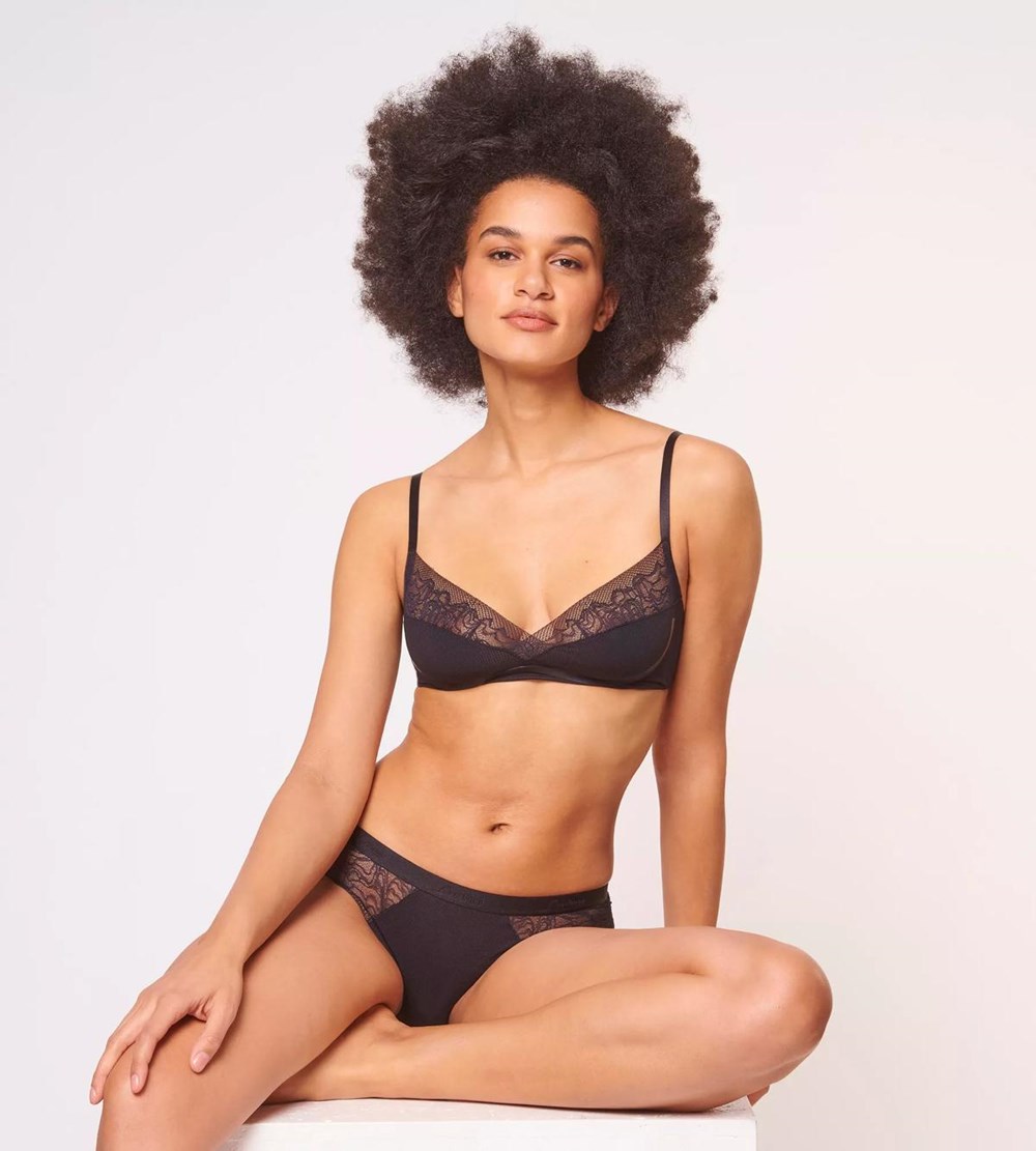 Sloggi S Shadow Soft Bra Black | 94506-OPTV