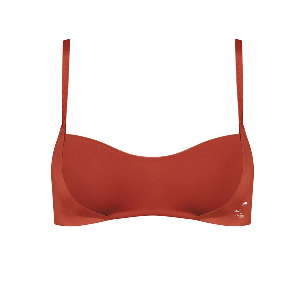 Sloggi S Smooth Non-wired Bra Haute Orange | 07624-UXAP