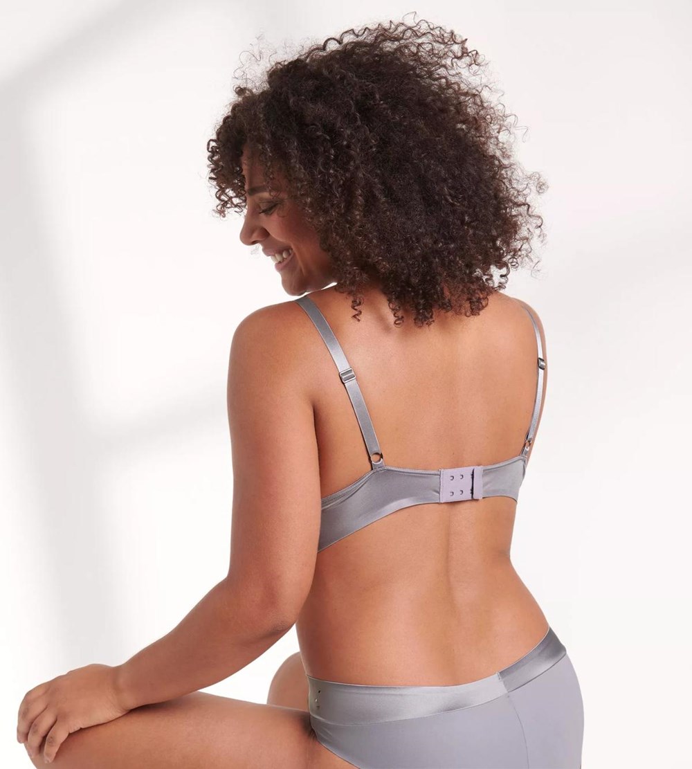 Sloggi S Smooth Padded Bra Grey shadow | 91403-AGVL