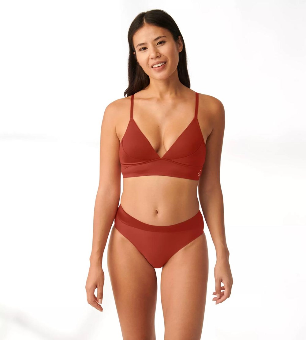 Sloggi S Smooth Padded Bra Haute Orange | 10623-MXWE