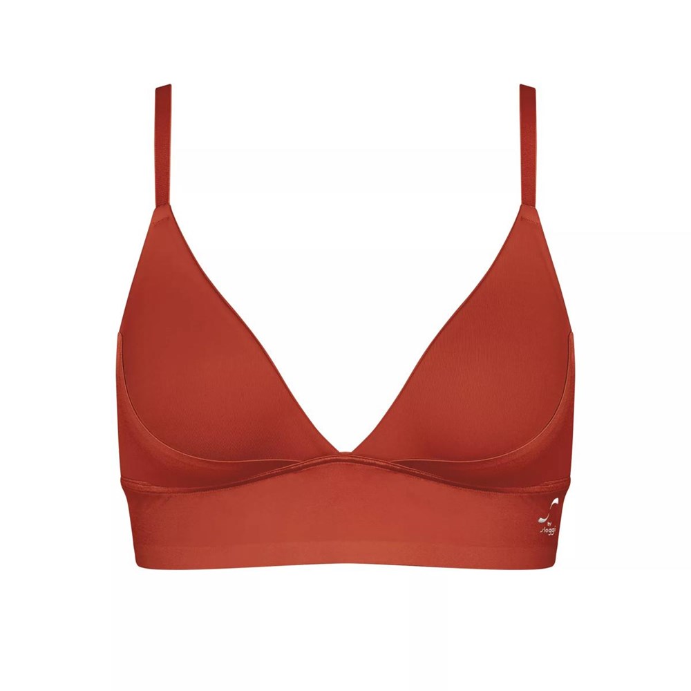 Sloggi S Smooth Padded Bra Haute Orange | 10623-MXWE