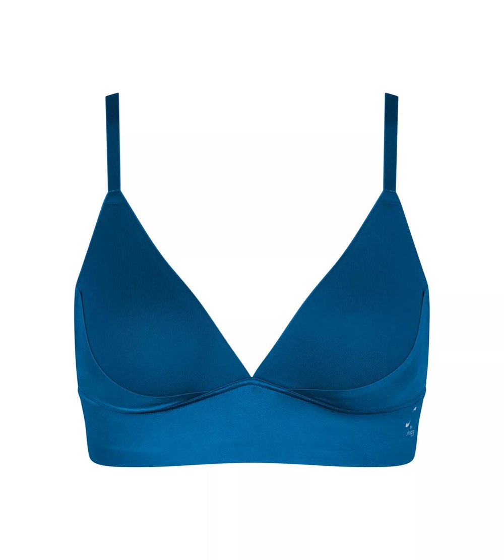 Sloggi S Smooth Padded Bra Lagoon Blue | 73642-CTLF