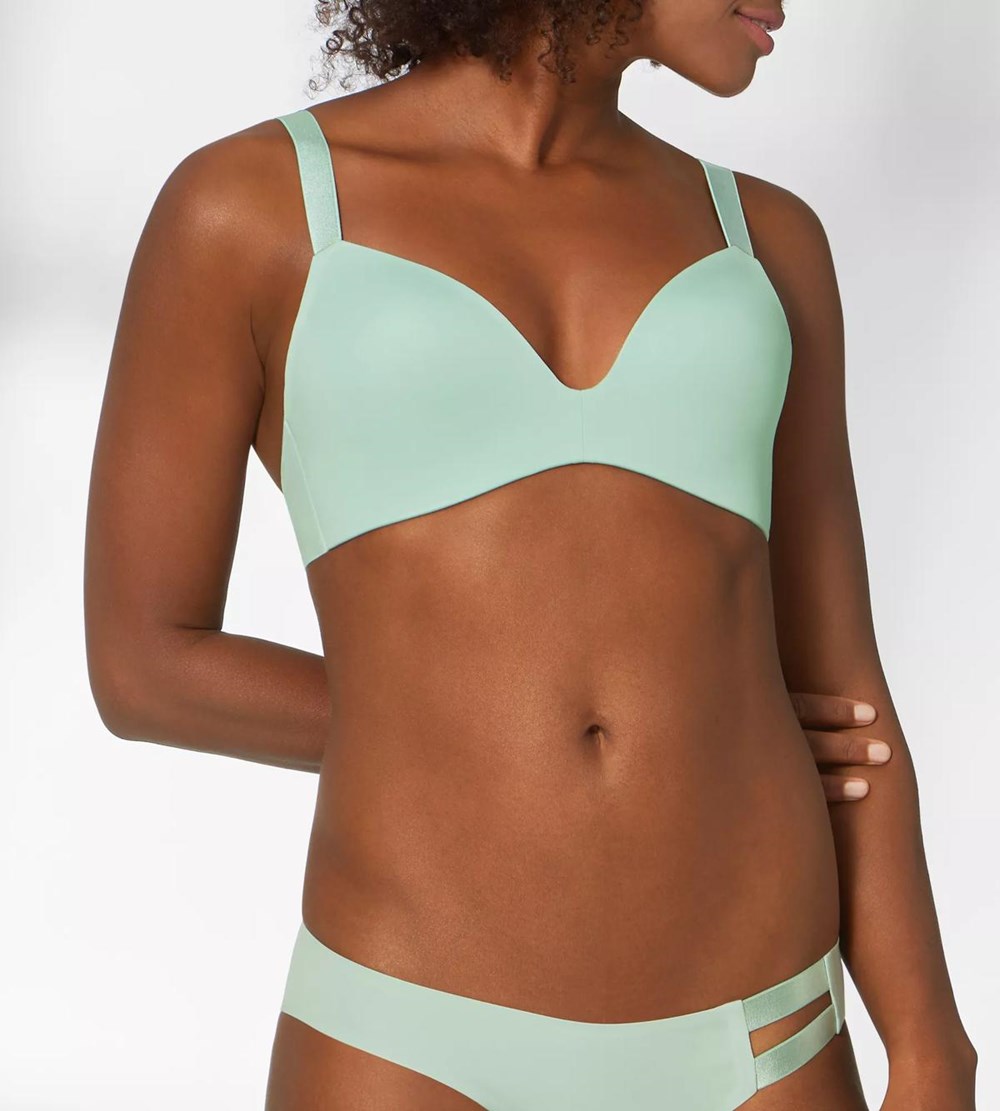 Sloggi S Substance Padded Bra Misty Turquoise | 62537-SMJA