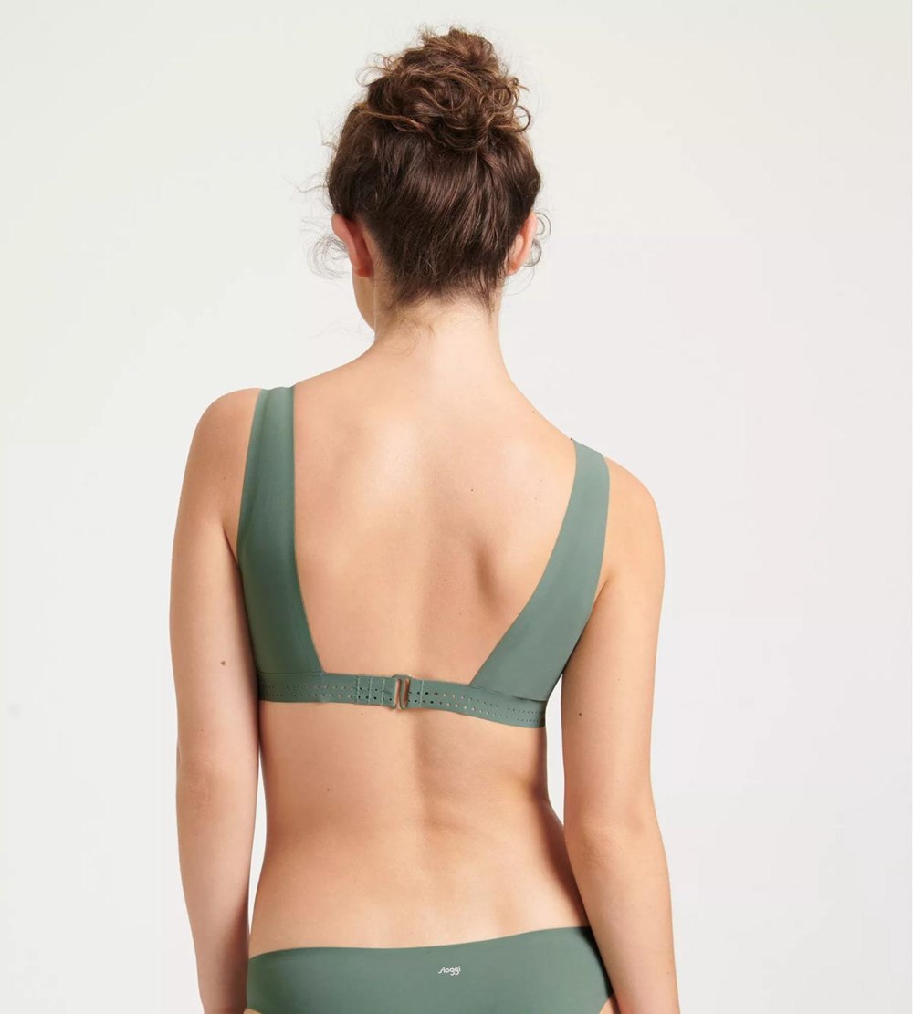 Sloggi Shore Arienzo Bikini Top Padded Urban green | 80492-NYDS