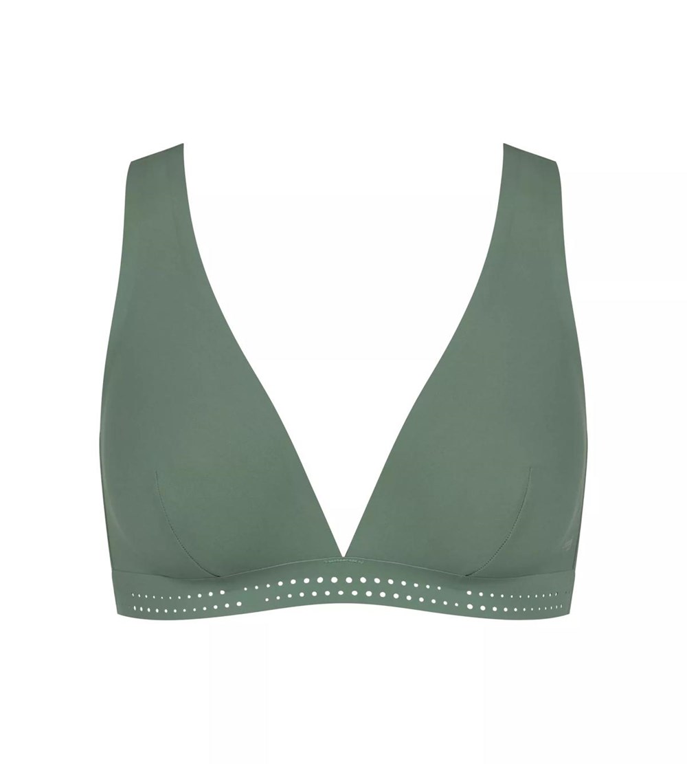 Sloggi Shore Arienzo Bikini Top Padded Urban green | 80492-NYDS