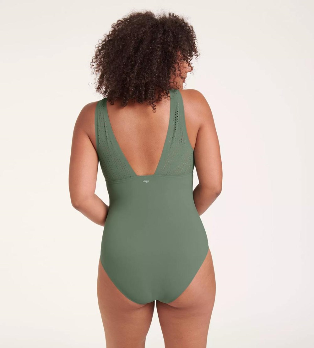 Sloggi Shore Arienzo Swimsuit Urban green | 72604-EJLV