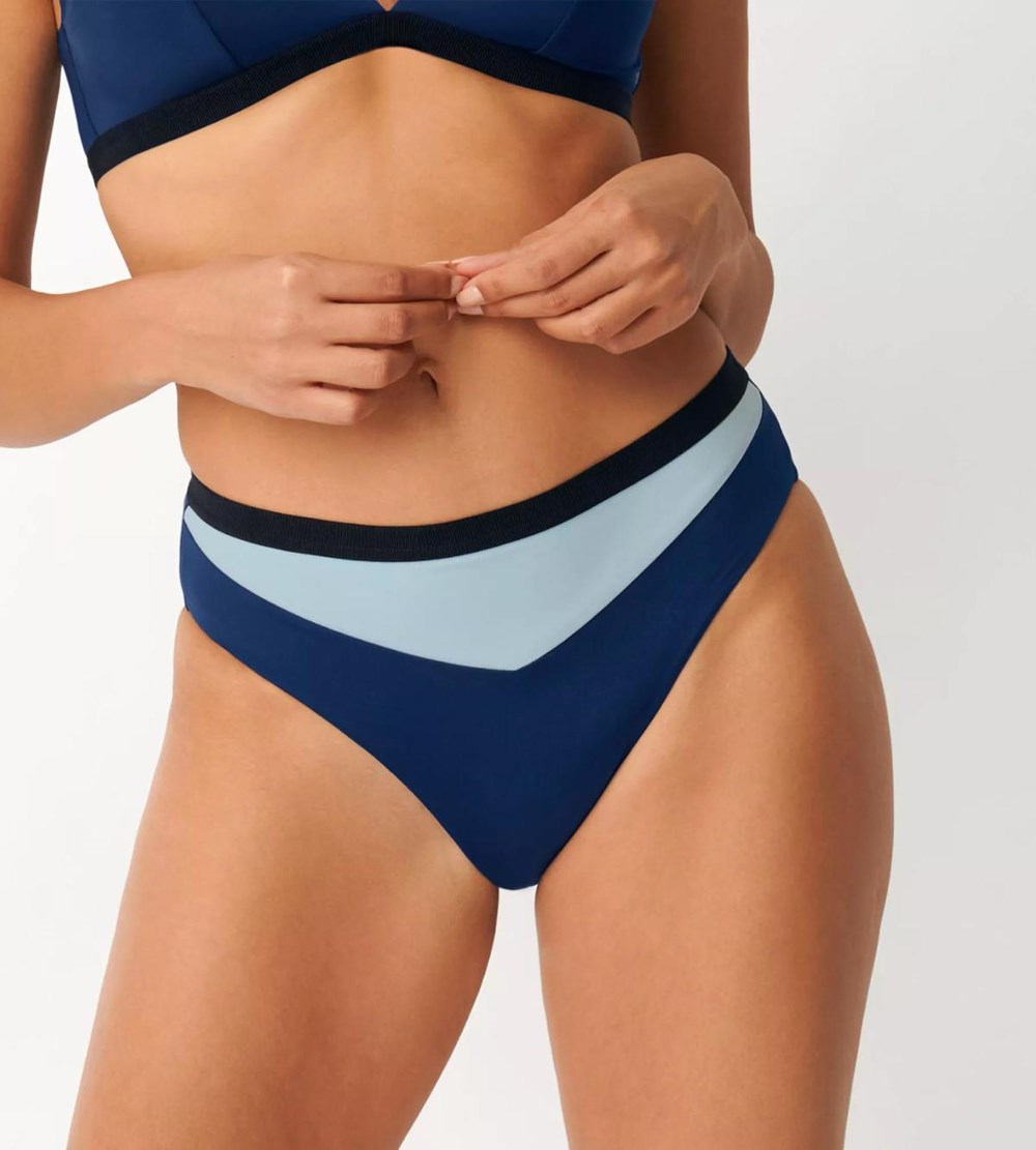 Sloggi Shore Blue Acara Bikini Tai Twilight Blue | 40596-UIFT