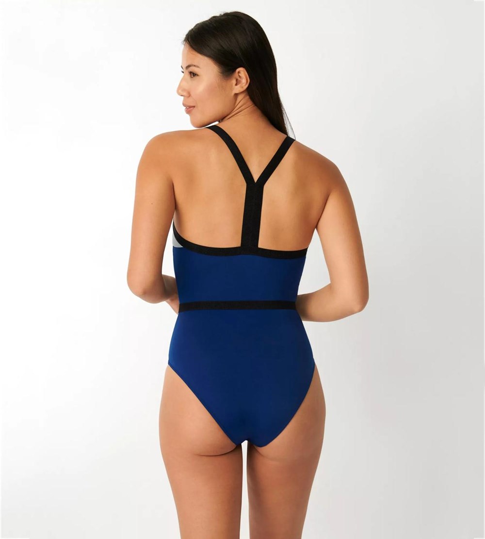 Sloggi Shore Blue Acara Swimsuit Twilight Blue | 07512-FBNQ