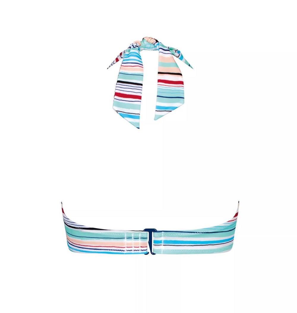 Sloggi Shore Candy Basslet Bikini Top Padded Blue - Light Combination | 35206-WJGT