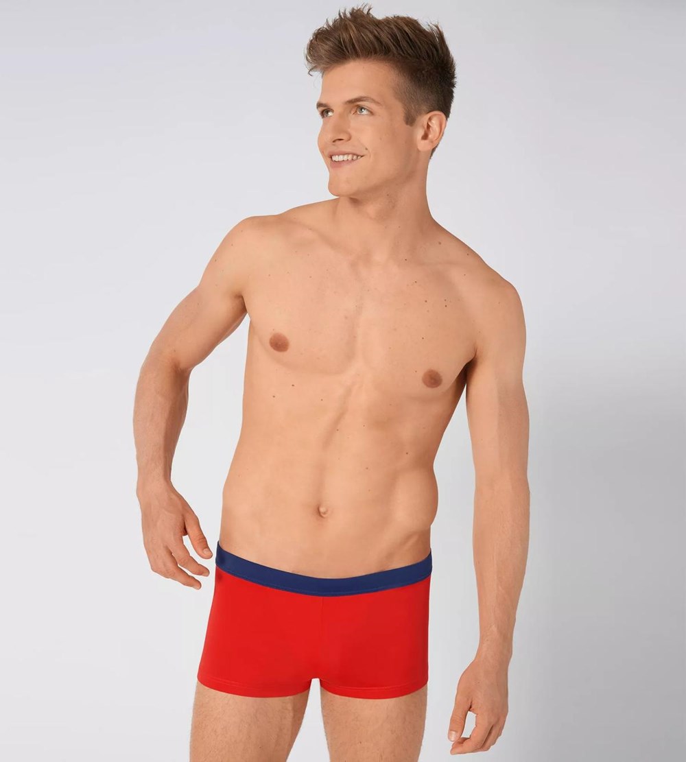 Sloggi Shore Chukk Swimshorts Bright Red | 53217-HPUT