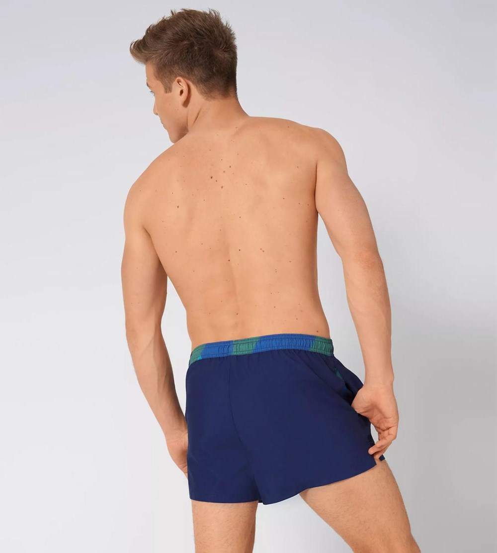 Sloggi Shore Chukk Swimshorts Deep Water | 28730-MCYN