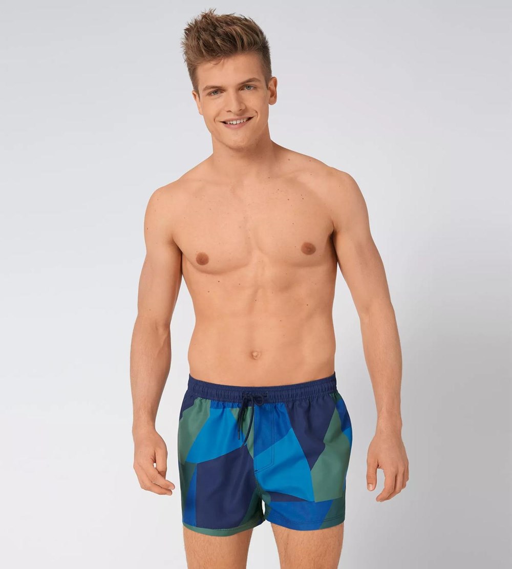 Sloggi Shore Cocos Islands Swimshorts Blue - Dark Combination | 28903-NKVI