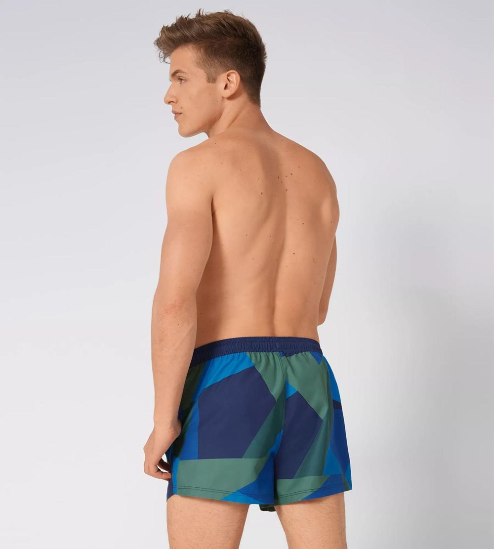 Sloggi Shore Cocos Islands Swimshorts Blue - Dark Combination | 28903-NKVI