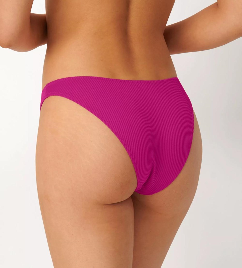 Sloggi Shore Dottyback Bikini Brazilian Brief Fuchsia flower | 09431-OIXN