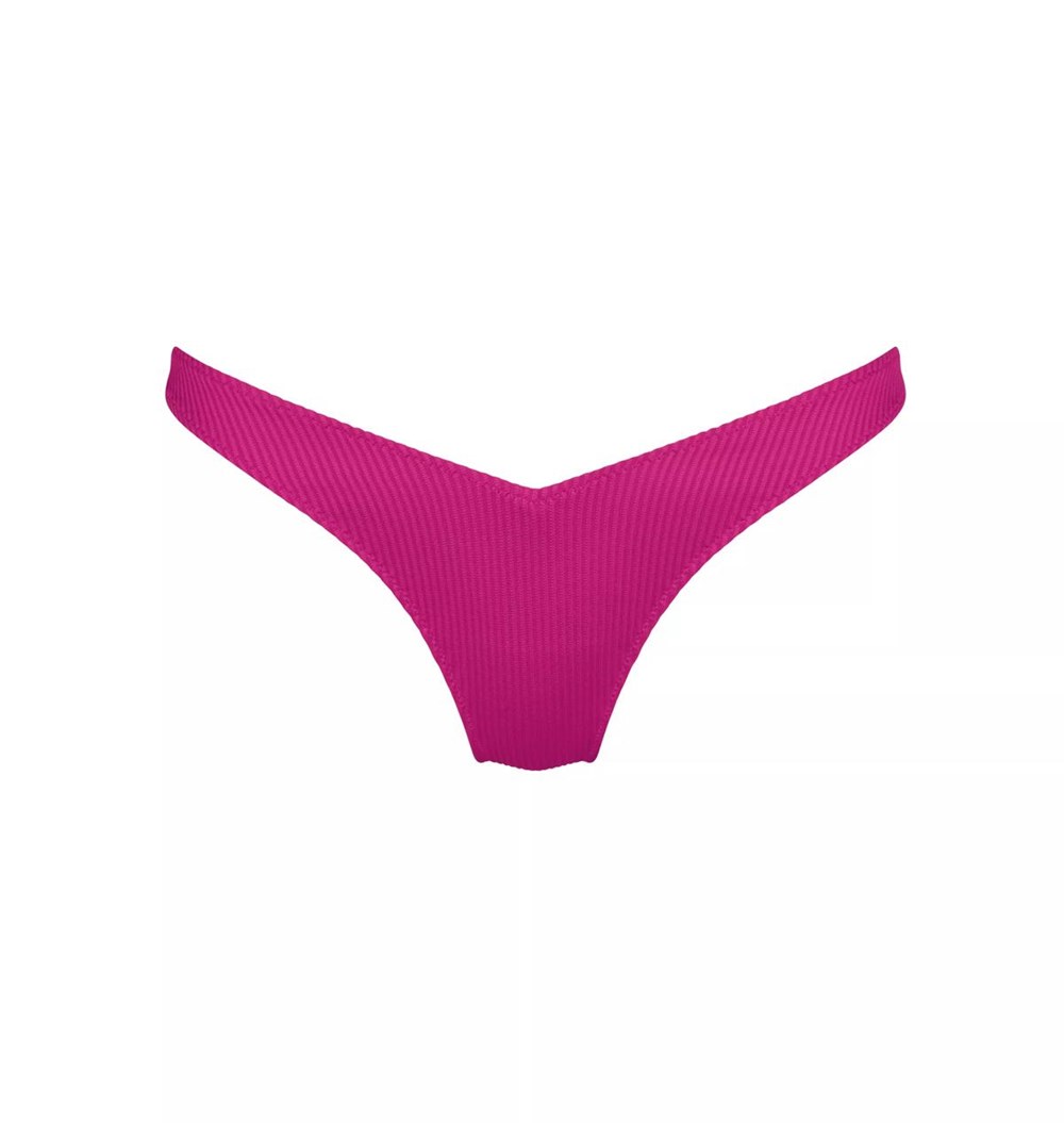 Sloggi Shore Dottyback Bikini Brazilian Brief Fuchsia flower | 09431-OIXN