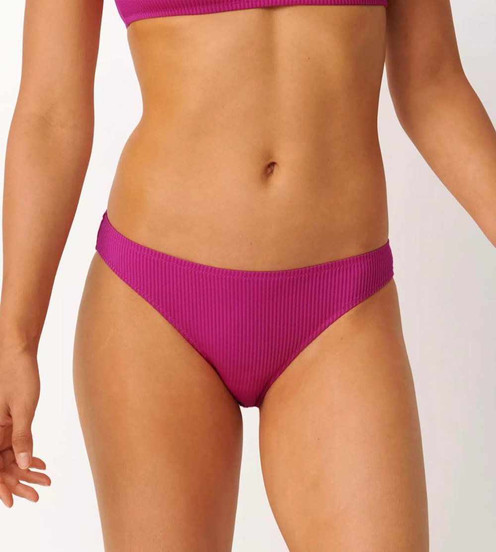 Sloggi Shore Dottyback Bikini Mini Fuchsia flower | 12867-GVPQ