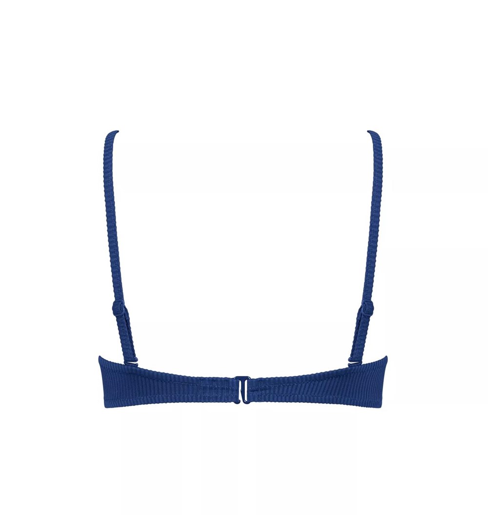 Sloggi Shore Dottyback Bikini Top Padded Twilight Blue | 97852-DPKN