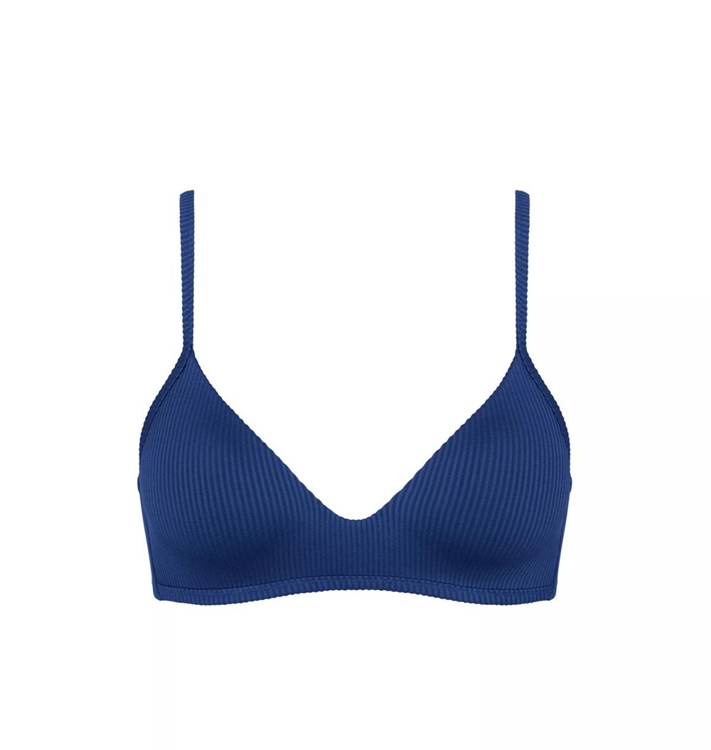 Sloggi Shore Dottyback Bikini Top Padded Twilight Blue | 97852-DPKN