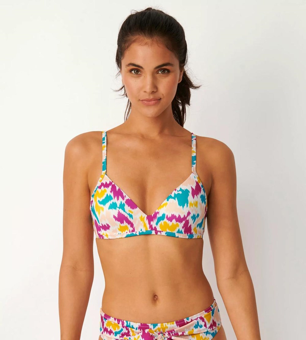 Sloggi Shore Fancy Guppy Bikini Top Padded Multicolour | 92075-PJON