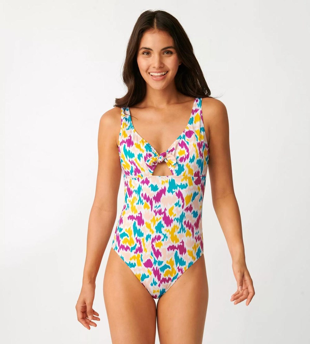 Sloggi Shore Fancy Guppy Swimsuit With Padded Cups Multicolour | 61847-PGYR