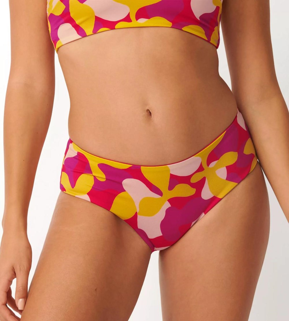 Sloggi Shore Flower Horn Bikini Midi Brief Pink-Dark Combination | 81593-IBOX