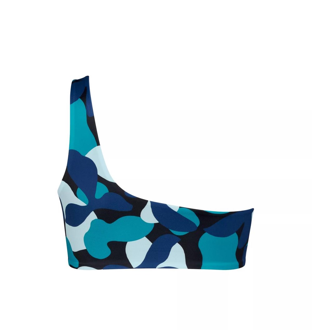 Sloggi Shore Flower Horn Bikini Top Blue - Dark Combination | 25340-QETB