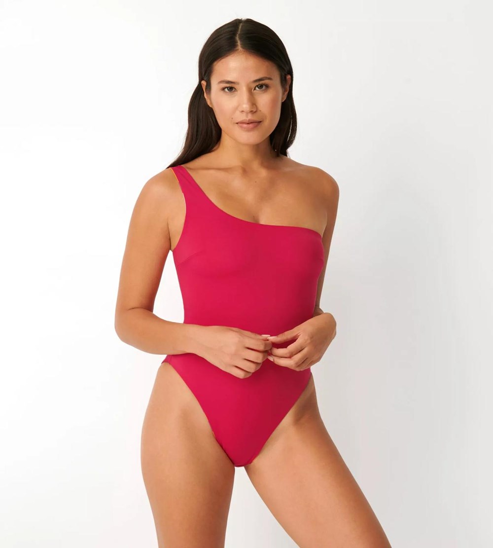 Sloggi Shore Flower Horn Swimsuit Pink-Dark Combination | 12983-RJDE