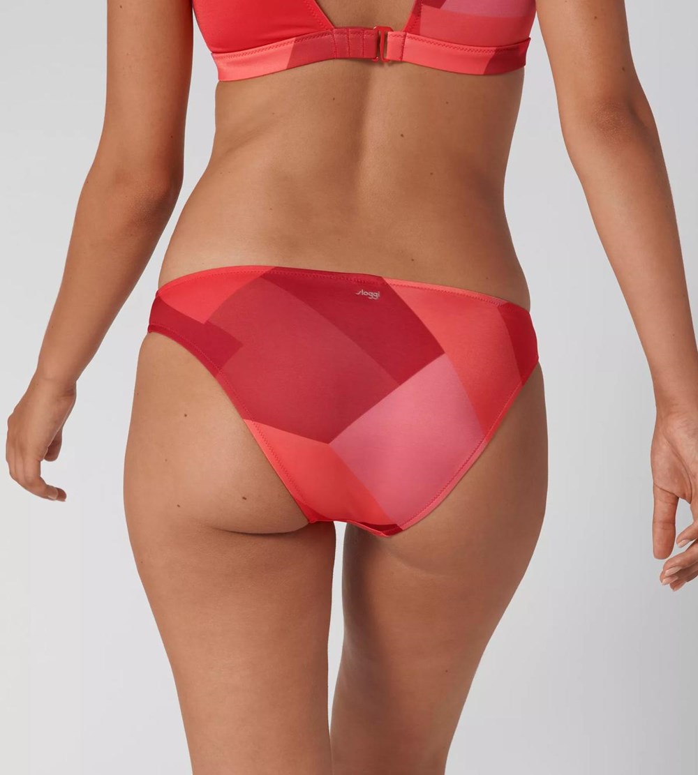 Sloggi Shore Kiritimati Bikini Mini Red - Light combination | 17546-ILFU