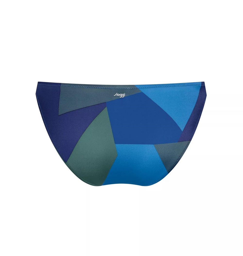 Sloggi Shore Kiritimati Bikini Tanga Blue - Dark Combination | 39845-XFAP