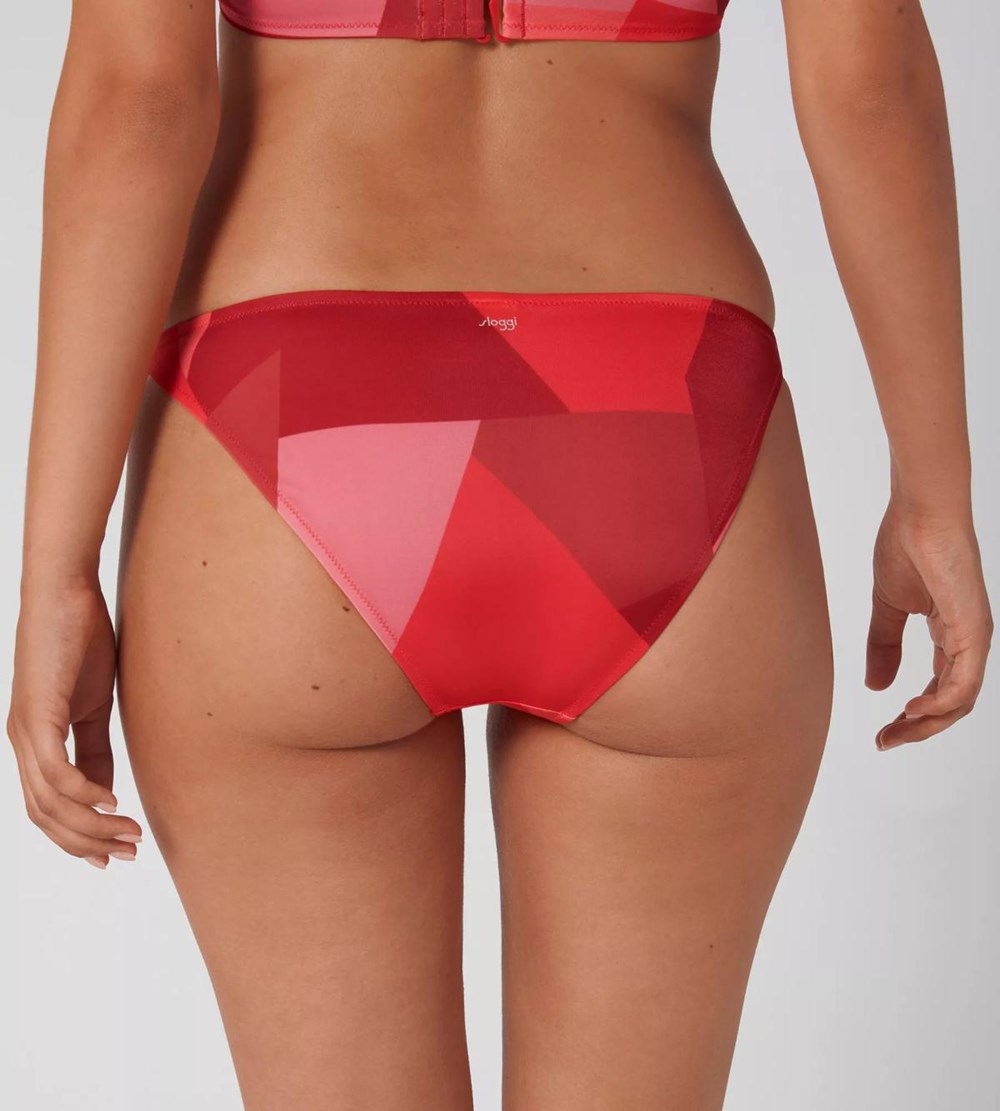 Sloggi Shore Kiritimati Bikini Tanga Red - Light combination | 86370-NFTD