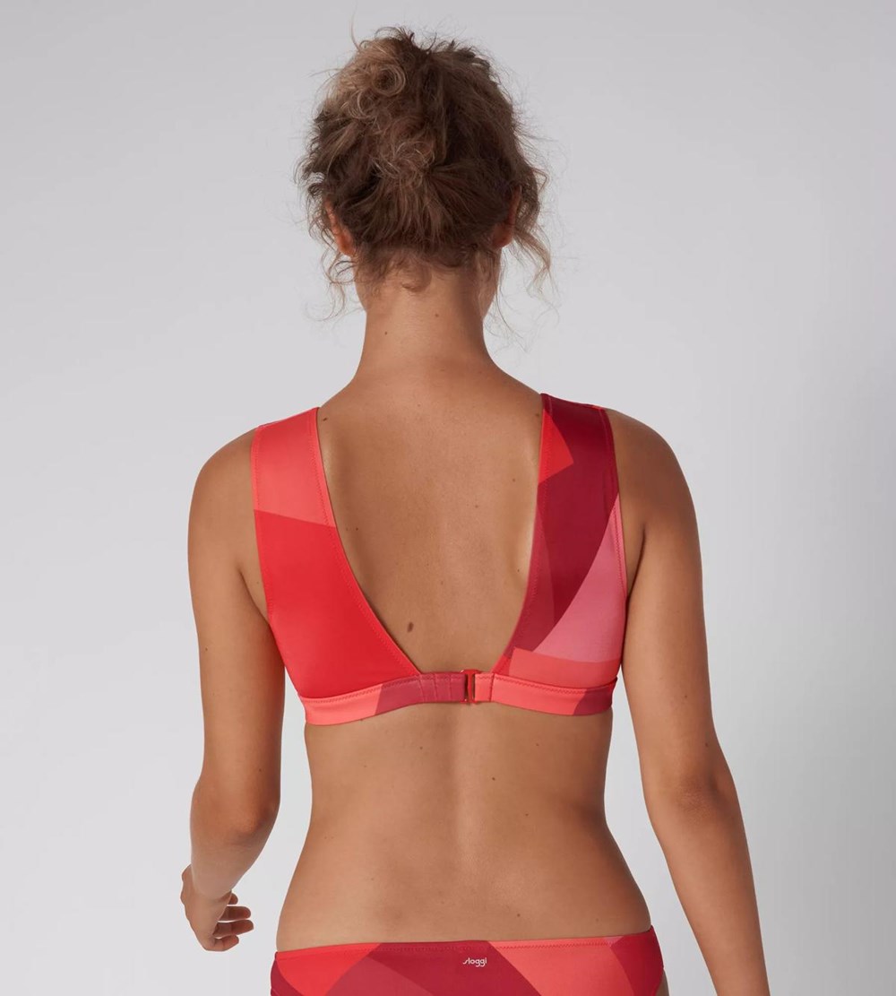 Sloggi Shore Kiritimati Bikini Top Red - Light combination | 84971-XOQI