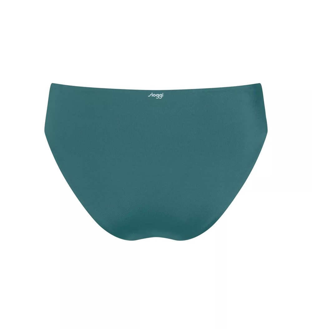 Sloggi Shore Kosrae Bikini High Leg Green Combination | 36279-RWVN