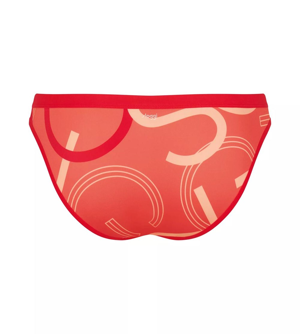 Sloggi Shore Marina Grande Bikini Midi Brief Campari-Light combination | 16452-SDWU