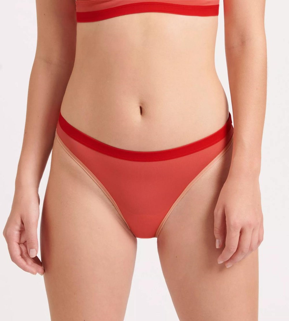 Sloggi Shore Marina Grande Bikini Midi Brief Coral | 45819-QIFO