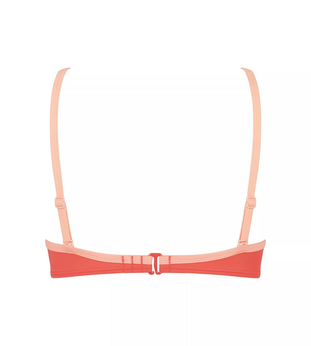 Sloggi Shore Marina Grande Bikini Top Padded Coral | 79408-WKET