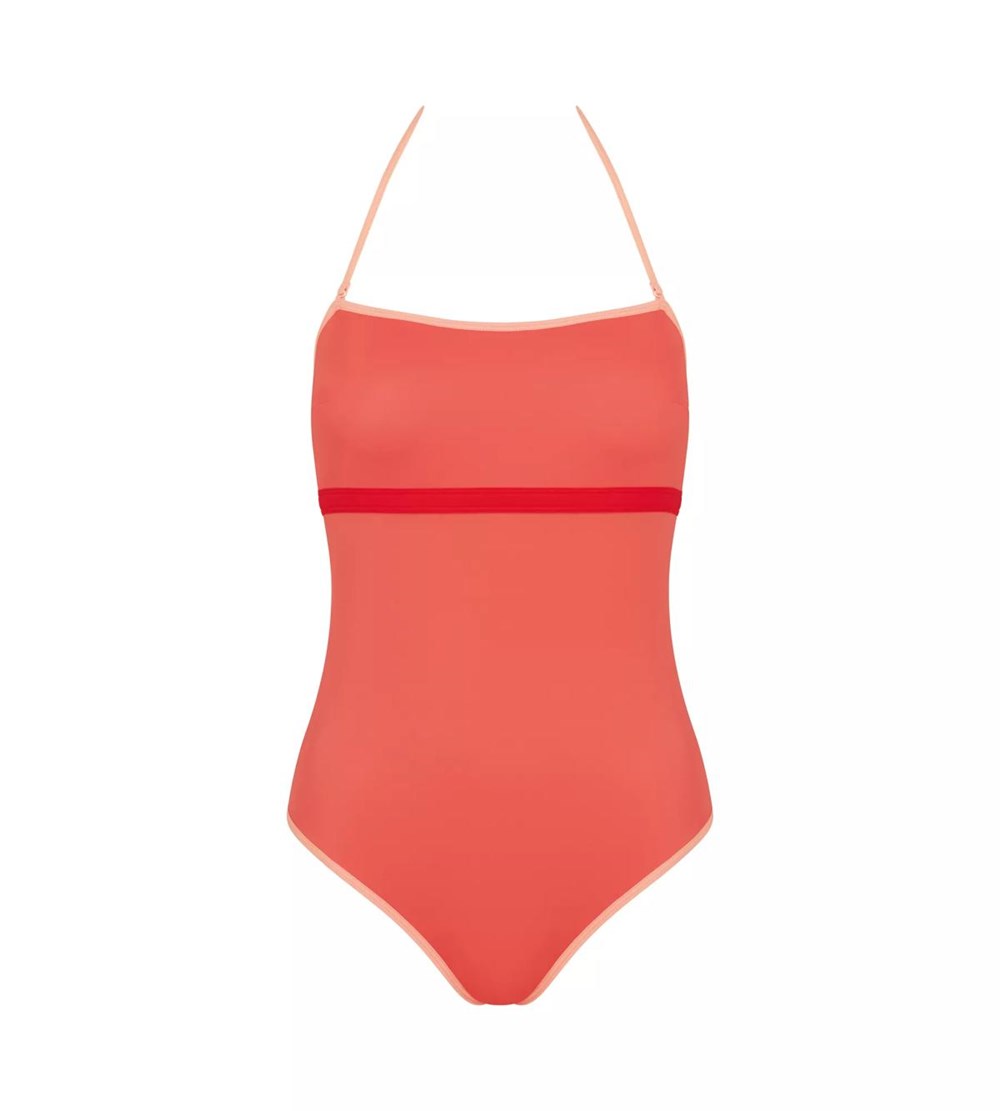 Sloggi Shore Marina Grande Swimsuit With Padded Cups Coral | 18254-XANR